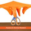 1st Choice 6 mil Orange Gloves, Disposable, Latex Free, Raised Diamond Grip, Mechanic Glove for Men, Medium, Case of 1000 view 4