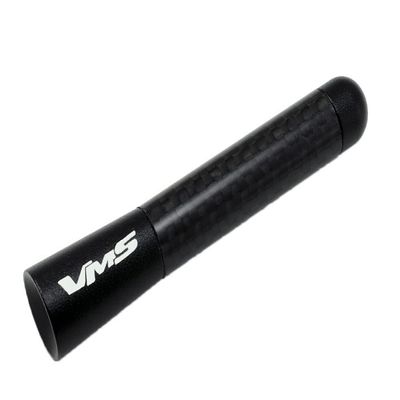 VMS RACING Black Real Carbon Fiber CNC Machined Billet Aluminum Short 3 inch Antenna Compatible with BMW Motorcycle K1600GT K1600GT R1200RT