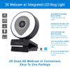 Content Creator Kit Advanced+ for Streaming on YouTube, TikTok, Instagram, Facebook, OBS, Streamlabs, XSplit (LED Ring Light with Stand, Webcam, USB Studio Microphone) view 2