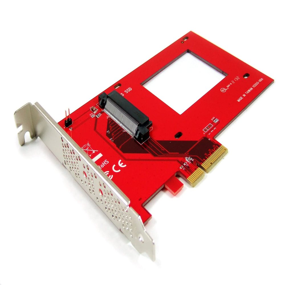 Ableconn PEXU3-132 NVMe 2.5-inch U.3 SSD PCIe 4.0 x4 SFF-TA-1001 Carrier Adapter Card - U.3 to PCIe 4.0