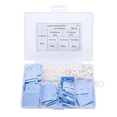 Zinoe Qinlu-Washers for Screws 300Pcs TO-220 to-3 Bushing Transistor Insulation Pads Silicone Heatsink Shim Washer for Laptop CPU GPU, for Home Decoration, Factories Repair