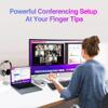 AVLT USB C Speakerphone Hub 360 Omnidirectional Sound Conference Microphone PD 85W Charging, 5Gbps Data Speed, External 4K HDMI Display Support, Portable and Space Saving for Meetings view 3
