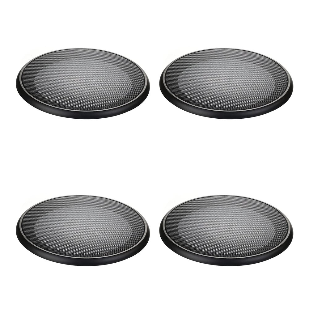 Bettomshin 4Pcs 6.5inch Speaker Grill Mesh Decorative Circle Woofer Guard Protector Cover Audio Accessories Black Cloth Cover