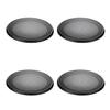 Bettomshin 4Pcs 6.5inch Speaker Grill Mesh Decorative Circle Woofer Guard Protector Cover Audio Accessories Black Cloth Cover view 1