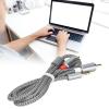 01 02 015 Audio Adapter Auxiliary Cable, Sensitive Stereo Anti Interference 3.5mm to 2RCA Audio Cord for Speaker for Desktops for Laptops view 3
