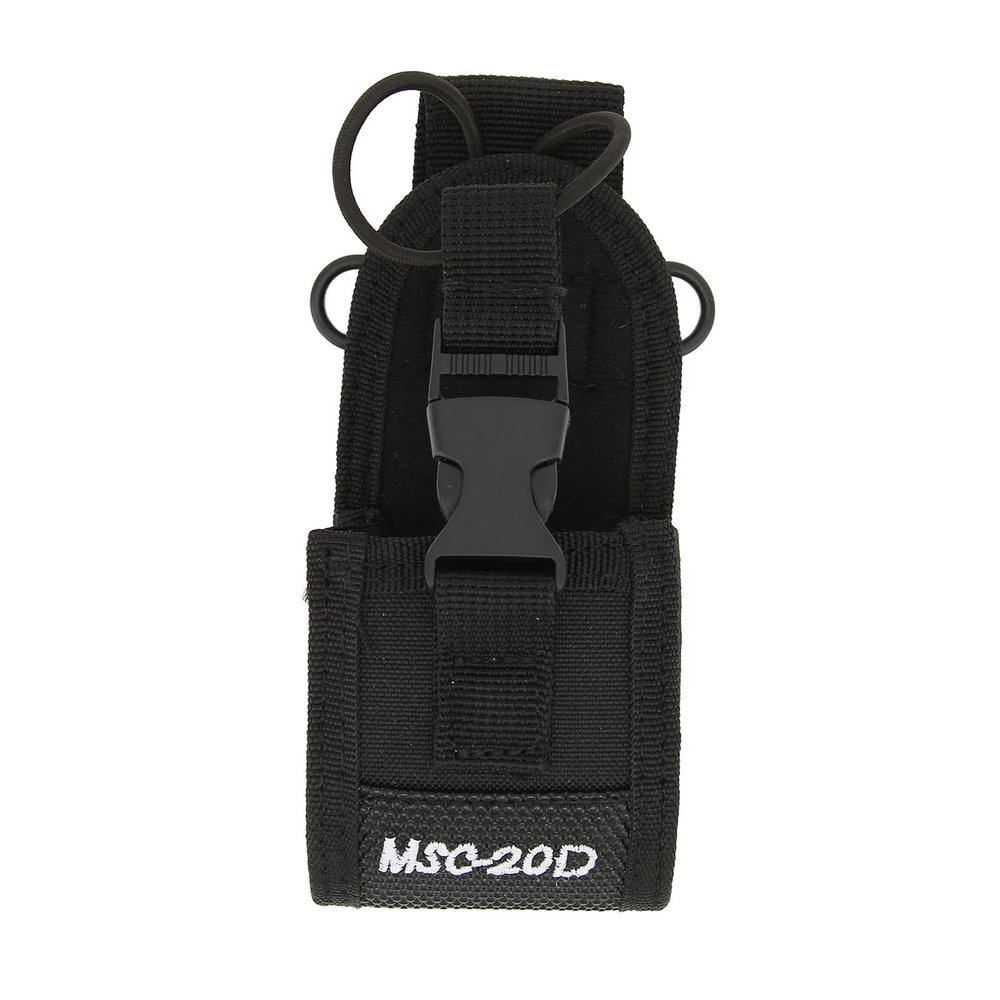 01 02 015 Walkie Talkie Holder, Adjustable Comfortable Walkie Talkies Nylon Holster Multifunction with Shoulder Strap for UV5R BF888S(MSC-20D)
