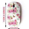 2.4G Wireless Mouse with Cute Pattern Design for All Laptops and Desktops with Nano Receiver - Floral Ornament view 2