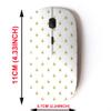 2.4G Wireless Mouse with Cute Pattern Design for All Laptops and Desktops with Nano Receiver - Avocado Flat view 2