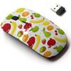 2.4G Wireless Mouse with Cute Pattern Design for All Laptops and Desktops with Nano Receiver - Cartoon Fresh Fruits view 1