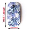 2.4G Wireless Mouse with Cute Pattern Design for All Laptops and Desktops with Nano Receiver - Floral Roses Watercolor view 2
