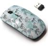 2.4G Wireless Mouse with Cute Pattern Design for All Laptops and Desktops with Nano Receiver - Exotic Beach Trendy view 1