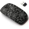 2.4G Wireless Mouse with Cute Pattern Design for All Laptops and Desktops with Nano Receiver - Flower view 1