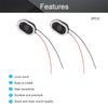 Jutagoss 2Pcs DIY Magnetic Speaker Replacement Tiny Speaker 1W 8 Ohm 20 x 14 x 3mmL x W x H Oval Shape Loudspeaker view 3