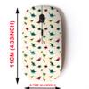 2.4G Wireless Mouse with Cute Pattern Design for All Laptops and Desktops with Nano Receiver - Dinosaurs view 2