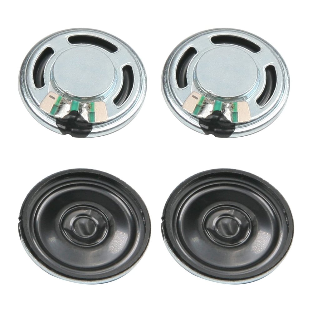 Jutagoss 4Pcs DIY Magnetic Speaker Replacement Tiny Speaker 0.5W 8 Ohm 23mm Diameter Round Shape Loudspeaker
