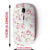 2.4G Wireless Mouse with Cute Pattern Design for All Laptops and Desktops with Nano Receiver - Blooming Spring Flowers view 2