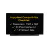LCDBros Replacement Screen for HP L25980-001 30 Pins HD 1366x768 Matte LED LCD with Tools & Tape view 3