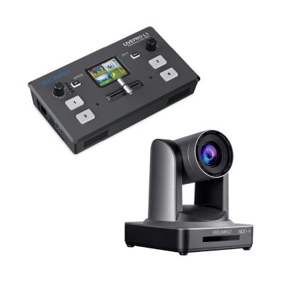 FEELWORLD L1 Video Switcher and NDI20X PTZ Camera Bundle