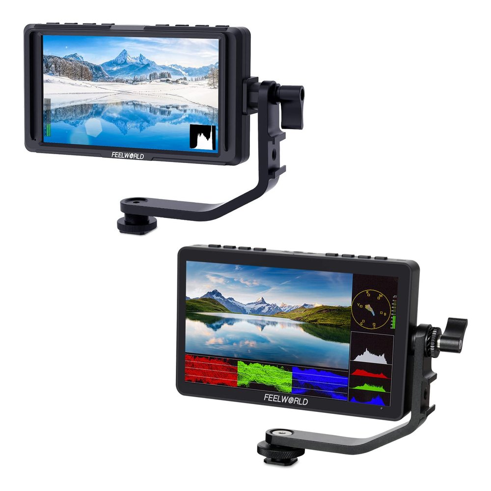 FEELWORLD F5 and F5 PRO V2 Camera Field DSLR Monitor Bundle