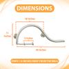Bathroom Grab Bar & Toilet Paper Holder - Stand Assist for Adults Elderly Handicap / 304 Stainless Steel / Left / Brushed Finish / 30" x 11" view 4