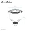 Swiss Madison Well Made Forever SM-KD243RG, 4.5" Stainless Steel Basket Drain in Rose Gold view 3