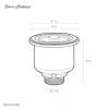 Swiss Madison Well Made Forever SM-KD243RG, 4.5" Stainless Steel Basket Drain in Rose Gold view 4