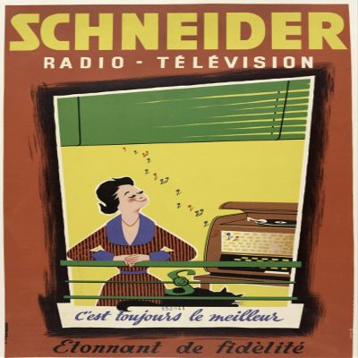 Photosegor Radio TV Poster Reproduction 50 x 70 cm on 300 g Luxury Paper All Sizes and Supports Possible