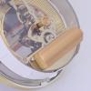 Fenteer Transparent Skeleton Clock Inserts 4 1/16 Inch (103mm) Round Quartz Clock Fit-up Movement Miniature Clock Roman Numerals DIY for Home Decoration view 4
