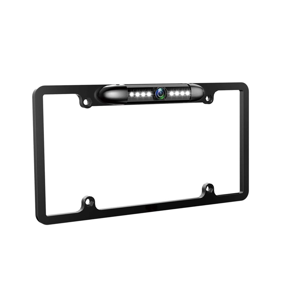 GLK Backup Camera 1080P HD Rear View Reverse Camera - License Plate Backup Camera, Startlight Night Vision Wide Angle IP69 Waterproof CVBS-AHD Metal Housing