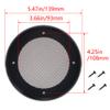2Pcs 5.5inch /139mm Speaker Grill Mesh Decorative Circle Woofer Guard Protector Cover Audio Accessories Black Cloth Cover,Aicosineg view 3