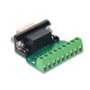 Aicosineg D-sub DB9 Breakout Board Connector 9 Pin 2 Row Male RS232 Serial Port Solderless Terminal Block Adapter with Positioning Nuts 1Pcs view 1