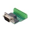 Aicosineg D-sub DB9 Breakout Board Connector 9 Pin 2 Row Male RS232 Serial Port Solderless Terminal Block Adapter with Positioning Nuts 1Pcs view 2