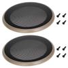 2Pcs 6.5inch /169mm Speaker Grill Mesh Decorative Circle Woofer Guard Protector Cover Audio Accessories Gold,Aicosineg view 1