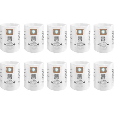 10 Pack Shop Vac 10-14 Gallon Vaccum Bags, ALYYDBG Type F 90662 9066200 9066233, Type I 90672 9067200, 9067211 Filter Bags