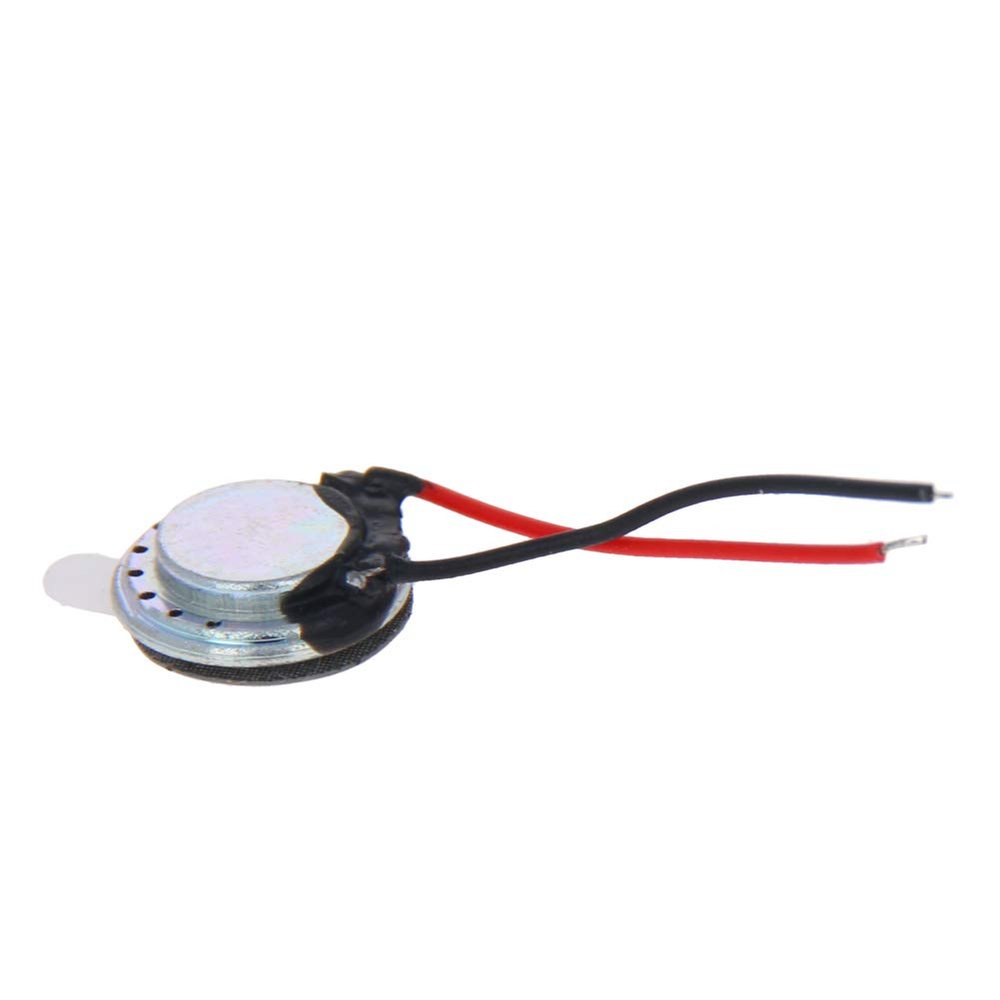 Aicosineg DIY Magnetic Speaker 0.5W 8 Ohm 10mm Diameter Round Shape Replacement Loudspeaker 1Pcs