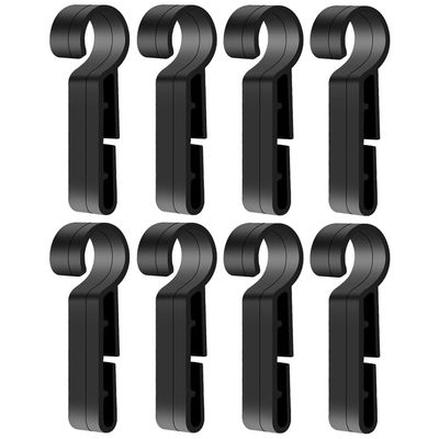 iplusmile Hardhat Headlamp Clips 8 Pcs Non-Slip Helmet Light Holders Lightweight Hard Hat Accessories Secure Grip Easy Install for Construction Safety