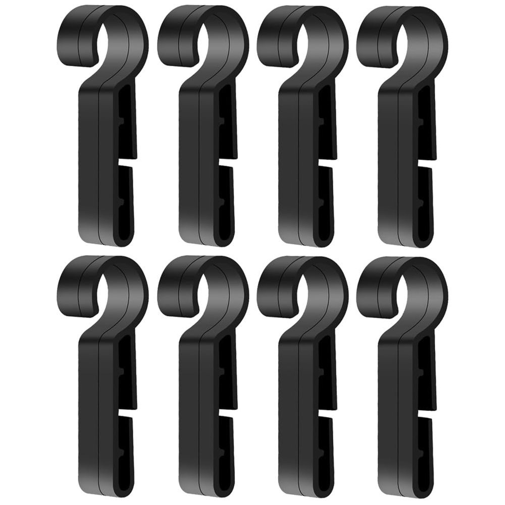 iplusmile Hardhat Headlamp Clips 8 Pcs Non-Slip Helmet Light Holders Lightweight Hard Hat Accessories Secure Grip Easy Install for Construction Safety