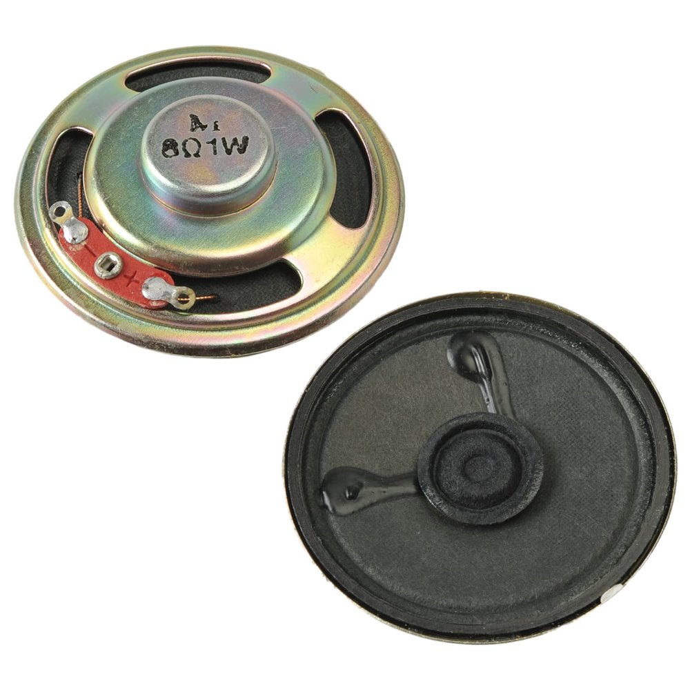 Aicosineg DIY Magnetic Speaker 1W 8 Ohm 50mm Diameter Round Shape Replacement Loudspeaker 1Pcs