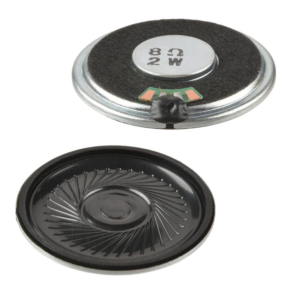 Aicosineg DIY Magnetic Speaker 2W 8 Ohm 40mm Diameter Round Shape Replacement Loudspeaker 1Pcs