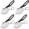 Safe Sound Personal Alarm 4 Pack 120DB Personal Security Alarm Keychain with LED Lights, Emergency Safety Alarm for Women, Men, Children, Elderly White,Aicosineg view 2