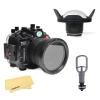 SeaFrogs Waterproof Housing Waterproof Case w/Vacuum Pump VPS-100 & 6 inch Wide Angle Dome Port Kit for Sony A7R IV A7R4 view 1