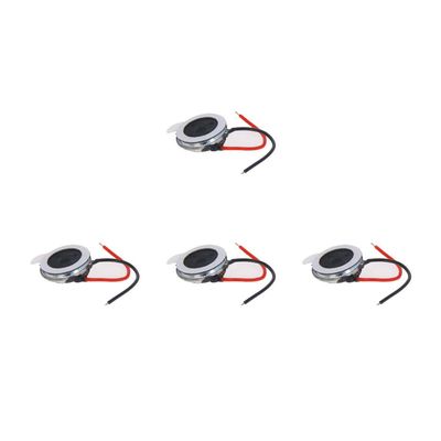 Aicosineg 4Pcs DIY Magnetic Speaker 0.5W 8 Ohm 10mm Diameter Round Shape Replacement Loudspeaker