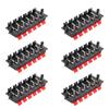 6Pcs 12 Way Jack Socket Spring Push Release Connector Speaker Terminal Strip Block,Aicosineg view 1