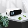 Portable Projector Mini Projector Outdoor HD 1080P Movie Projector Home Theater Video Projector Compatible AV Interface, ADMI Interface, USB Interface, Headphone Interface, Etc,Yellow view 2