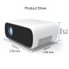 Portable Projector Mini Projector Outdoor HD 1080P Movie Projector Home Theater Video Projector Compatible AV Interface, ADMI Interface, USB Interface, Headphone Interface, Etc,Yellow view 4