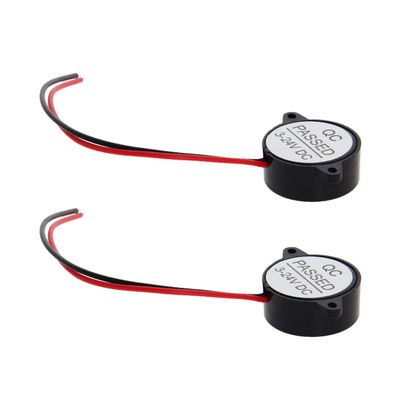 2Pcs 90dB Active Electronic Buzzer Alarm Sounder Continuous Sound Beep Speaker, DC 3-24V,Aicosineg