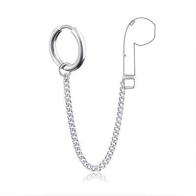 Myshiwu 1 Pair of Stainless Steel Anti-lost Ear Hooks for Earphone Anti-lost Earrings-Model 6