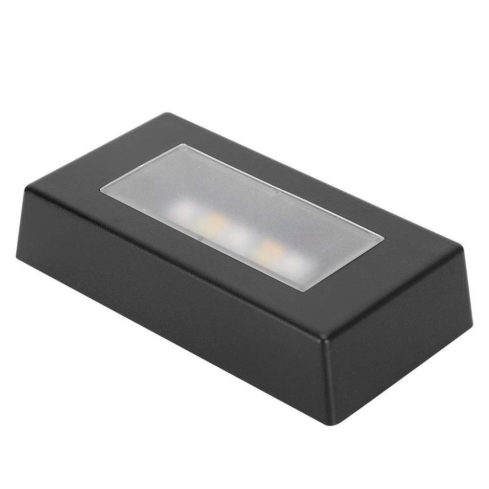 GOTOTOP LED Lighted Crystal Display Stand Pedestal - 7 Color Modes USB Powered for Jewelry Statues Wedding Party Home Office