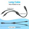 ANLINK 2PCS 1 to 2 Way DC Power Splitter Cable, 1 Female to 2 Male Connector, DC Plug 5.5mm x 2.1mm, 2-Way Power Splitter Cable Y Adapter for LED Strip Light, Router, CCTV Security Camera and More view 3