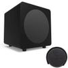 Kanto YU6MB YU6 Black Powered Bluetooth Bookshelf Speaker System w/ SUB8 250W Subwoofer Home Audio Bundle view 3